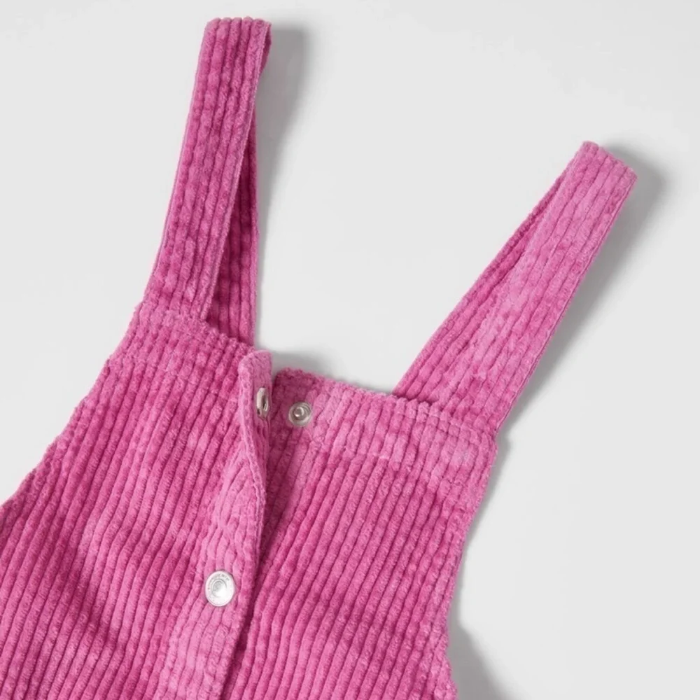 Zara Snaps Corduroy Pinafore Dress - Picture 3 of 8